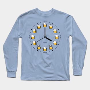 Beer Clock (Beer Time / Beer Hour / Watch) Long Sleeve T-Shirt